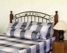 Plaid Cotton Fitted Bedsheet