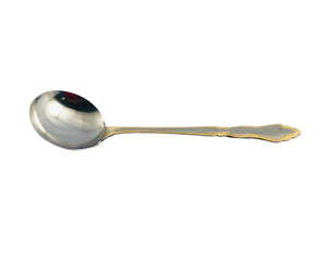 Pluto 3pcs Gold and Stainless Steel Soup Ladle