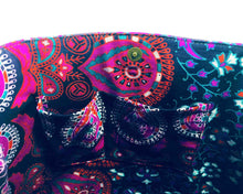 Inner Pockets of Purple Mandala Shoulder Bag Cotton Handbag by Idaman Suri