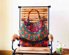 Multicoloured Mandala Shoulder Bag Cotton Handbag by Idaman Suri