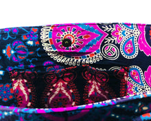 Inner Pockets of Pink and Blue Mandala Cotton Handbag by Idaman Suri