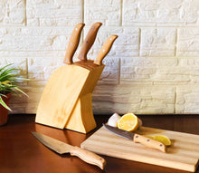 6pcs Knife Set with Wooden Stand