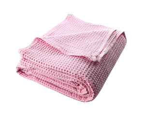 Pink Waffle Blanket