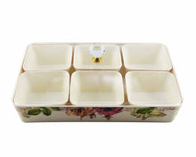 Melamine Snack Tray with Six Compartments