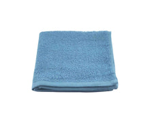 Folded Blue Cotton Towel by Idaman Suri