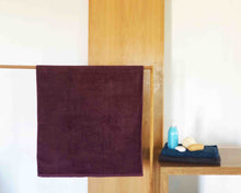 Opened Purple Cotton Towel by Idaman Suri