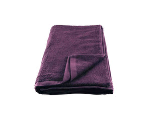 Folded Purple Cotton Towel by Idaman Suri