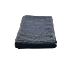 Folded Grey Cotton Towel by Idaman Suri