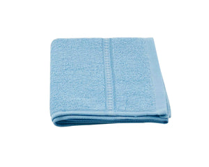 Folded Blue Cotton Towel by Idaman Suri