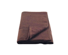 Folded Dark Brown Cotton Towel by Idaman Suri