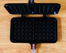 Top Angle Black Waffle Cake Pan 34cm x 22cm by Idaman Suri