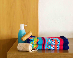 2 Folded Sport Car Cotton Towels by Idaman Suri