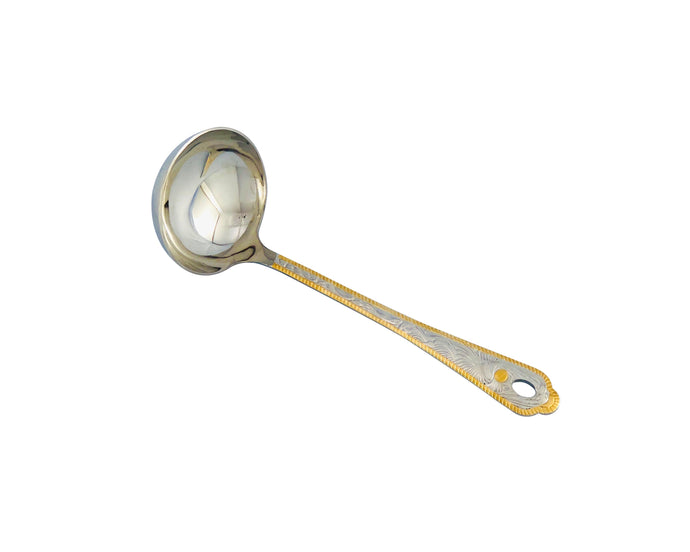 Lara Gold and Stainless Steel Soup Ladle