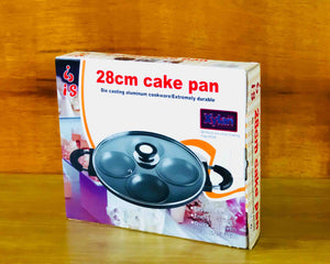 Black Waffle Cake Pan 34cm x 22cm Box by Idaman Suri