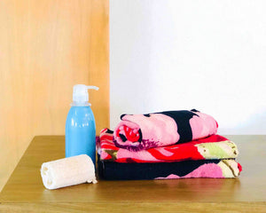 3 Folded Cotton Towels by Idaman Suri