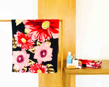 Opened Floral Cotton Towel by Idaman Suri