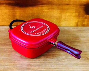 1 Red Double Deep Frying Pot 30cm by Idaman Suri